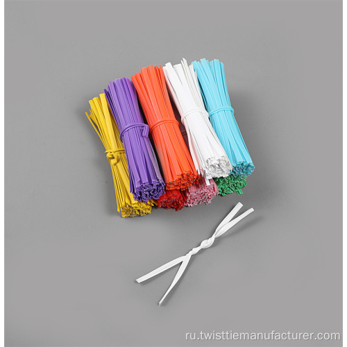 Красочный пластиковый мешок для хлеба Twist Tie Декоративный поворот